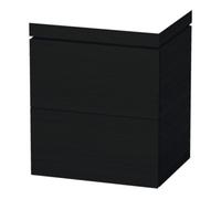 Duravit Duravit Meuble sous-lavabo c-bonded L-Cube 60x48cm, sans trop-plein, blanc mat, 2 tiroirs, sur pied Quantité:1