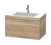 Duravit Duravit Meuble sous lavabo c-bonded L-Cube 80x48 cm, 1 tiroir, blanc œuf, 1 coulissant, suspendu Quantité:1