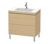 Duravit Duravit Meuble sous lavabo c-bonded L-Cube 80x48 cm, 1 tiroir, E N, 2 coulissants, sur pied Quantité:1