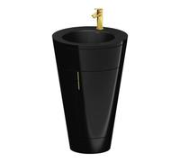 Duravit Duravit Meuble sous-lavabo c-bonded Set Starck 1 56x86,4x60,5cm, acier, or poli, blanc brillant Quantité:1