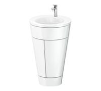 Duravit Duravit Meuble sous lavabo c-bonded Set Starck 1 56x86,4x60,5cm, deb., chr, blanc hgl Quantité:1