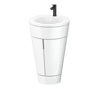 Duravit Duravit Meuble sous-lavabo c-bonded Set Starck 1 56x86,4x60,5cm, deb., noir, blanc brillant Quantité:1
