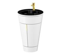 Duravit Duravit Meuble sous-lavabo c-bonded Set Starck 1 56x86,4x60,5cm, st, G brillant pol., blanc hgl Quantité:1