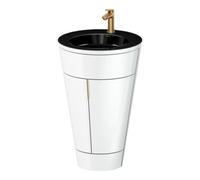 Duravit Duravit Meuble sous-lavabo c-bonded Set Starck 1 56x86,4x60,5cm, st, G bron pat., blanc hgl Quantité:1