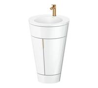 Duravit Duravit Meuble sous lavabo c-bonded Set Starck 1 56x86,4x60,5cm, st, G bronze vieilli, blanc brillant Quantité:1