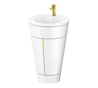 Duravit Duravit Meuble sous-lavabo c-bonded Set Starck 1 56x86,4x60,5cm, st, G gol pol., bl. hgl Quantité:1