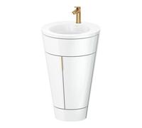 Duravit Duravit Meuble sous-lavabo c-bonded Set Starck 1 56x86,4x60,5cm, st, IB, G b ge, blanc hgl Quantité:1
