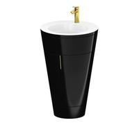 Duravit Duravit Meuble sous-lavabo c-bonded Set Starck 1 56x86,4x60,5cm, st, IB, G g pol., noir hgl Quantité:1