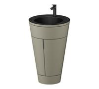 Duravit Duravit Meuble sous-lavabo c-bonded Set Starck 1 56x86,4x60,5cm, st, IB, G noir, st-g m Quantité:1