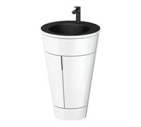 Duravit Duravit Meuble sous-lavabo c-bonded Set Starck 1 56x86,4x60,5cm, st, IB, Gr. noir, blanc hgl Quantité:1