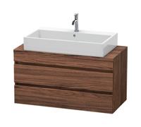 Duravit Duravit Meuble sous lavabo Com DuraStyle 100x47,8 cm, Noyer foncé, pour console, 2 tiroirs Quantité:1