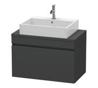 Duravit Duravit Meuble sous lavabo Com DuraStyle 80x47,8 cm, graphite mat, avec console, 1 tiroir Quantité:1