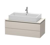 Meuble sous-lavabo Duravit L-Cube pour console, Compact, suspendu, 2 tiroirs, 1020x400x477mm, LC580908383, Couleur: Décor taupe super mat