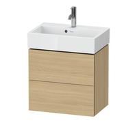 Duravit Duravit Meuble sous lavabo Compact L-Cube 58,4x39,1x54,4 cm, 2 tiroirs, suspendu, blanc œuf Quantité:1