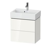 Duravit Duravit Meuble sous lavabo Compact L-Cube 58,4x39,1x54,4cm, 2 tiroirs, suspendu, blanc brillant Quantité:1