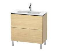 Duravit Duravit Meuble sous lavabo Compact L-Cube 82x39,1 cm, méd. chêne, 2 tiroirs, à poser Quantité:1