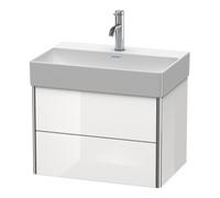 Duravit Duravit Meuble sous lavabo Compact XSquare 58,4x39cm, blanc brillant, 2 tiroirs, suspendu Quantité:1