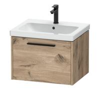 Duravit Duravit Meuble sous lavabo D-Code 58,4x40x46 cm, 1 tiroir, marbre œuf, gris noir Quantité:1