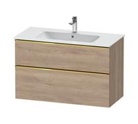 Duravit Duravit Meuble sous lavabo D-Neo 101x46,2 cm, gris perle/émeri, 1 porte, 1 tiroir Quantité:1