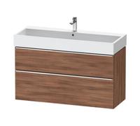 Duravit D-Neo bâti-support lavabo suspendu, 1184x625x442mm, 1 tiroir, avec poignée chrome, DE4375010790000, Couleur: Décor noyer mat