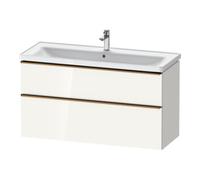 Duravit Duravit Meuble sous lavabo D-Neo 118,4x45,2x62,5 cm, 2 tiroirs, wd, blanc/gris brillant Quantité:1