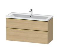 Duravit Duravit Meuble sous lavabo D-Neo 118,4x45,2x62,5 cm, 2 tiroirs, wd, g pol/Ei Nat Quantité:1