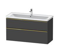 Duravit Duravit Meuble sous lavabo D-Neo 118,4x45,2x62,5 cm, 2 tiroirs, wd, gris pâle/gris marbre Quantité:1