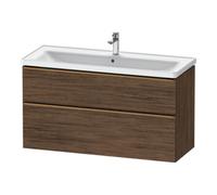 Duravit Duravit Meuble sous-lavabo D-Neo 118,4x45,2x62,5cm, 2 tiroirs, blanc mat, bois naturel Quantité:1
