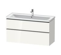 Duravit Duravit Meuble sous lavabo D-Neo 118,4x45,2x62,5cm, 2 tiroirs, wd, ES blanc/gris brillant Quantité:1