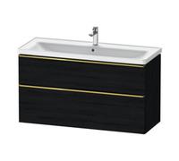 Duravit Duravit Meuble sous-lavabo D-Neo 118,4x45,2x62,5cm, 2 tiroirs, wd, g pol/Ei sw Quantité:1