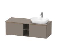 Duravit Duravit Meuble sous lavabo D-Neo 140x55 cm, 2 tiroirs, 1 porte, blanc brillant, avec socle Quantité:1