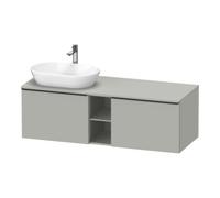 Duravit Duravit Meuble sous-lavabo D-Neo 140x55 cm, 2 tiroirs, 1 porte, blanc/gris mat Quantité:1