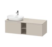 Duravit Duravit Meuble sous lavabo D-Neo 140x55 cm, 2 tiroirs, 1 porte, G, chr/taupe mat Quantité:1