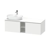 Duravit Duravit Meuble sous-lavabo D-Neo 140x55 cm, 2 tiroirs, 1 porte, gauche, blanc mat Quantité:1