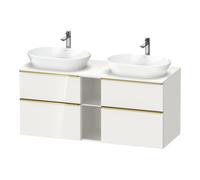 Duravit Duravit Meuble sous-lavabo D-Neo 140x55 cm, 2 tiroirs, 2 portes, blanc poli/haut brillant Quantité:1