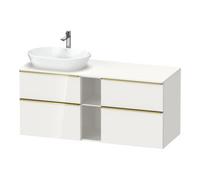 Duravit Duravit Meuble sous lavabo D-Neo 140x55 cm, 2 tiroirs SBK, 2 portes A, B L, blanc poli/haut brillant Quantité:1