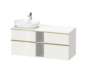Duravit Duravit Meuble sous lavabo D-Neo 140x55 cm, 2 tiroirs SBK, 2 portes A, B L, blanc poli/haut brillant Quantité:1