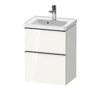 Duravit Duravit Meuble sous lavabo D-Neo 48,4x37,2x62,5cm, 1 tiroir, chrome/blanc brillant Quantité:1