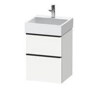 Duravit Duravit Meuble sous-lavabo D-Neo 48,4x44,2 cm, noir/blanc, 1 tiroir, 1 coulissant Quantité:1