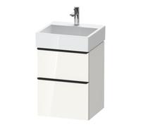 Duravit Duravit Meuble sous lavabo D-Neo 48,4x44,2 cm, noir/blanc, 1 tiroir, 1 coulissant Quantité:1