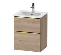 Duravit Duravit Meuble sous-lavabo D-Neo 51x40,2 cm, 1 porte, 1 tiroir, blanc brillant/œuf de mer Quantité:1
