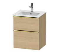 Duravit Duravit Meuble sous-lavabo D-Neo 51x40,2 cm, 1 porte, 1 tiroir, bois, blanc poli/Oeuf naturel Quantité:1