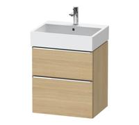 Duravit Duravit Meuble sous lavabo D-Neo 58,4x44,2 cm, ch/Ei N, 1 tiroir, 1 coulissant Quantité:1