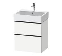 Duravit Duravit Meuble sous-lavabo D-Neo 58,4x44,2 cm, noir/blanc, 1 tiroir, 1 coulissant Quantité:1