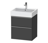 Duravit Duravit Meuble sous-lavabo D-Neo 58,4x44,2cm, ES chêne/gris m, 1 porte, 1 tiroir Quantité:1