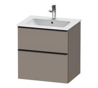 Duravit Duravit Meuble sous-lavabo D-Neo 61x46,2 cm, noir/Bas ma, 1 tiroir, 1 coulissant Quantité:1