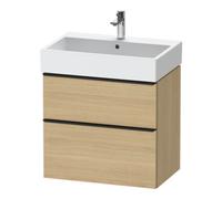 Duravit Duravit Meuble sous-lavabo D-Neo 68,4x44,2 cm, noir/œuf N, 1 tiroir, 1 coulissant Quantité:1