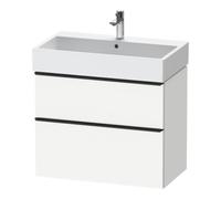 Duravit Duravit Meuble sous lavabo D-Neo 78,4x44,2 cm, noir/blanc mat, 1 tiroir, 1 coulissant Quantité:1