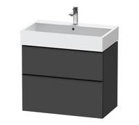 Duravit Duravit Meuble sous-lavabo D-Neo 78,4x44,2 cm, noir/griffes, 1 porte, 1 tiroir Quantité:1