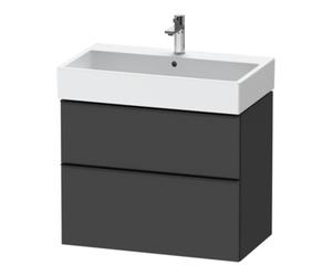 Duravit Duravit Meuble sous-lavabo D-Neo 78,4x44,2 cm, noir/griffes, 1 porte, 1 tiroir Quantité:1